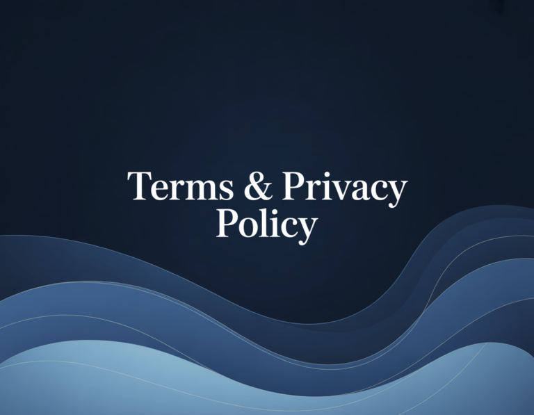 Abstract blue background for Terms & Privacy Policy page