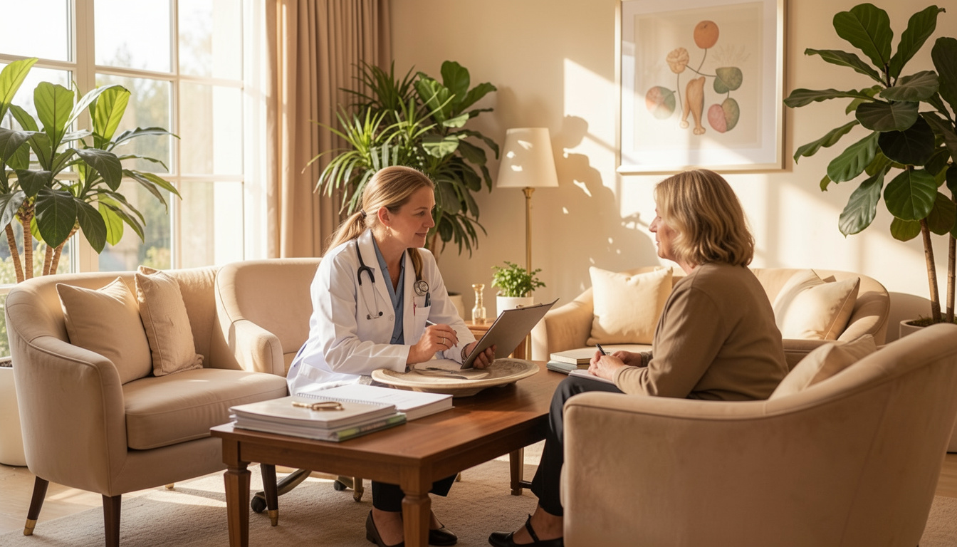 Best anxiety and depression treatment center in Kingwood TX showing compassionate holistic psychiatry consultation